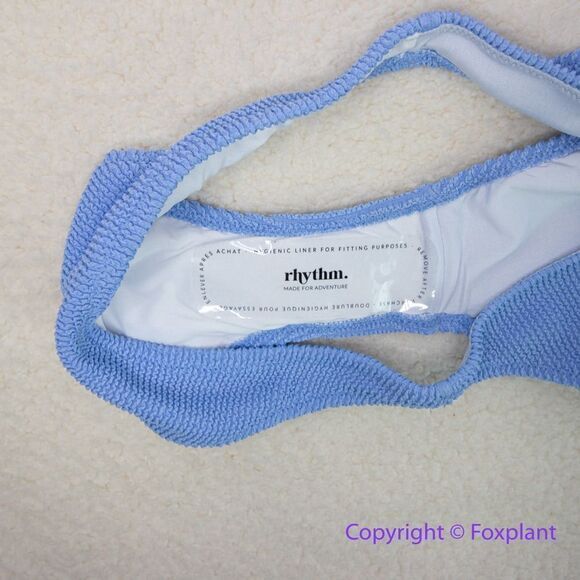 NEW Rhythm wave break beach bikini pant Isla Rib Hi Cut in sky‎ blue, size M - Picture 10 of 16